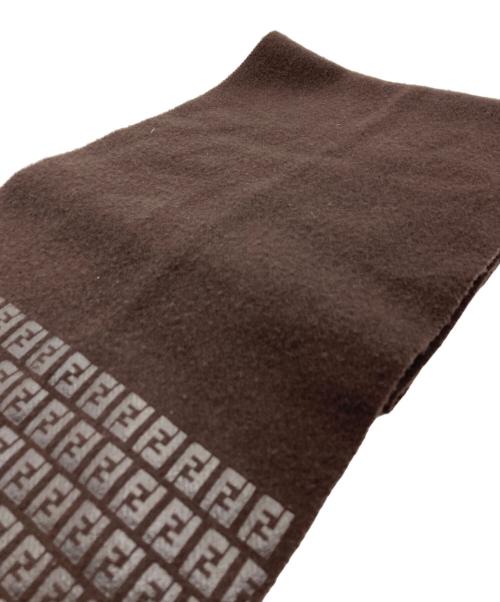 FENDI（フェンディ）FENDI (フェンディ) マフラー ブラウンの古着・服飾アイテム