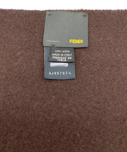 FENDI（フェンディ）FENDI (フェンディ) マフラー ブラウンの古着・服飾アイテム