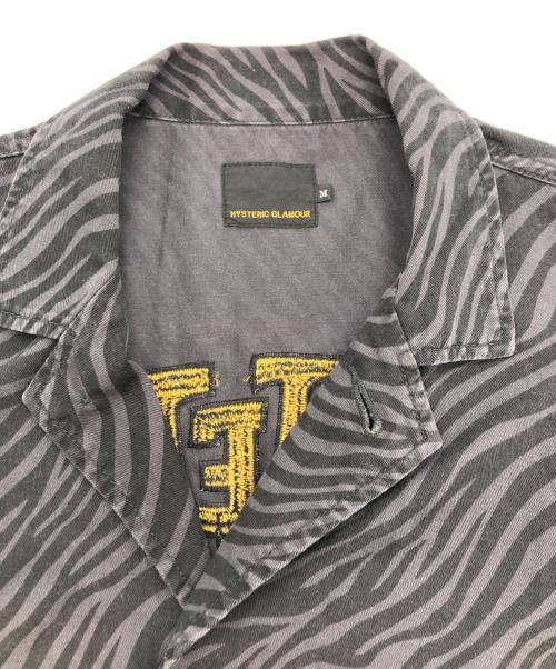 Hysteric Glamour（ヒステリックグラマー）Hysteric Glamour (ヒステリックグラマー) STBM RACING刺繍 ジャケット ブラック×グレー サイズ:Mの古着・服飾アイテム