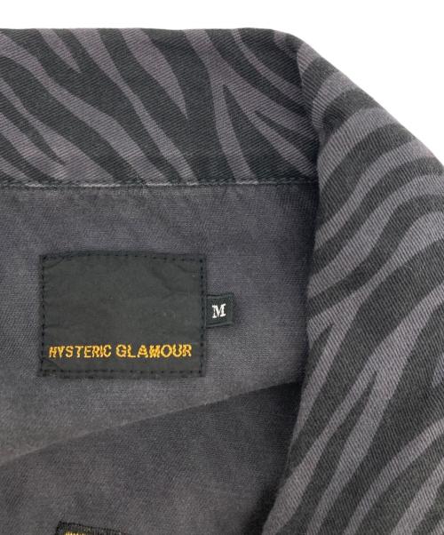 Hysteric Glamour（ヒステリックグラマー）Hysteric Glamour (ヒステリックグラマー) STBM RACING刺繍 ジャケット ブラック×グレー サイズ:Mの古着・服飾アイテム