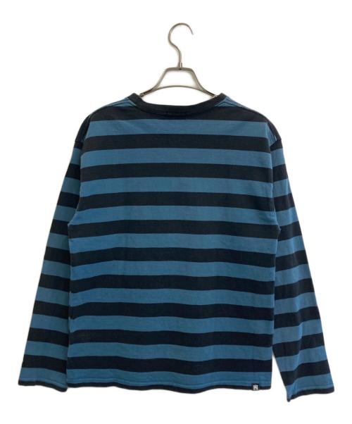 Hysteric Glamour（ヒステリックグラマー）Hysteric Glamour (ヒステリックグラマー) ボーダーカットソー ブラック×ブルー サイズ:SIZE Sの古着・服飾アイテム