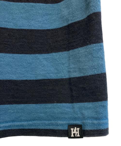 Hysteric Glamour（ヒステリックグラマー）Hysteric Glamour (ヒステリックグラマー) ボーダーカットソー ブラック×ブルー サイズ:SIZE Sの古着・服飾アイテム