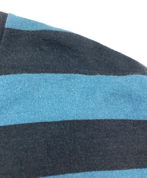 Hysteric Glamour（ヒステリックグラマー）Hysteric Glamour (ヒステリックグラマー) ボーダーカットソー ブラック×ブルー サイズ:SIZE Sの古着・服飾アイテム