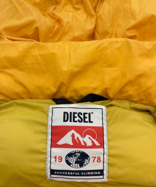 DIESEL（ディーゼル）DIESEL (ディーゼル) ダウンジャケット イエロー サイズ:Mの古着・服飾アイテム