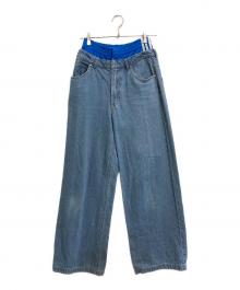 adidas×KSENIA SCHNAIDER（アディダス×クセニア シュナイダー）の古着「DENIM BOXER PNT」｜ブルー