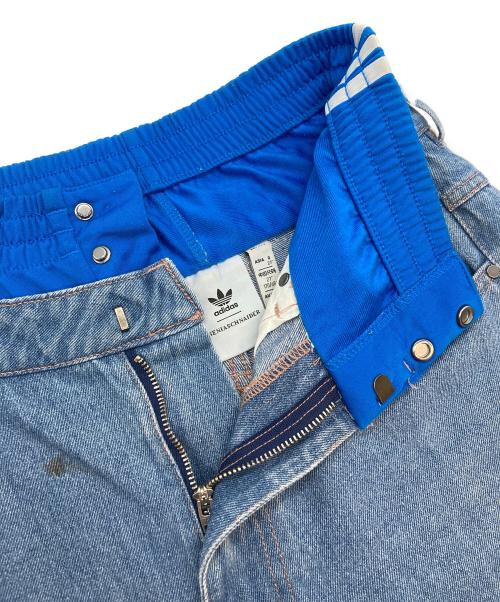 adidas（アディダス）adidas (アディダス) KSENIA SCHNAIDER (クセニア シュナイダー) DENIM BOXER PNT ブルー サイズ:Freeの古着・服飾アイテム