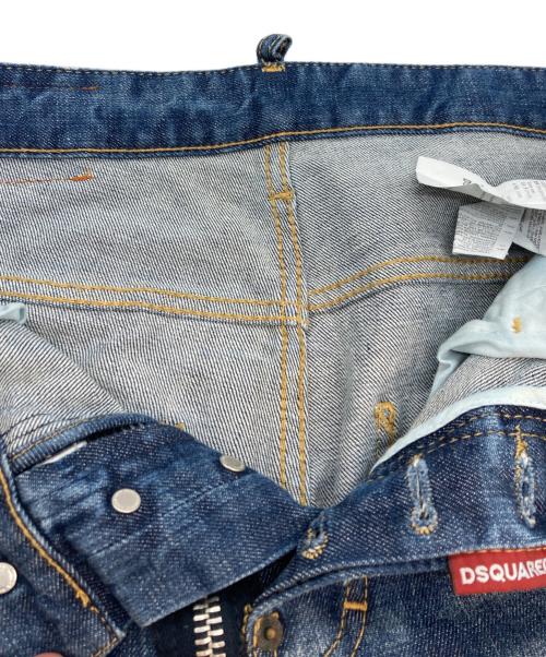 DSQUARED2（ディースクエアード）DSQUARED2 (ディースクエアード) Skater フロントBIGジップ デニムパンツ ブルー サイズ:SIZE 42の古着・服飾アイテム