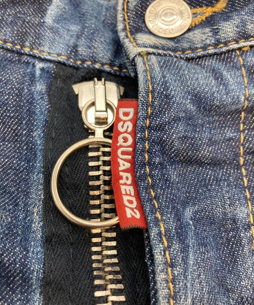 DSQUARED2（ディースクエアード）DSQUARED2 (ディースクエアード) Skater フロントBIGジップ デニムパンツ ブルー サイズ:SIZE 42の古着・服飾アイテム