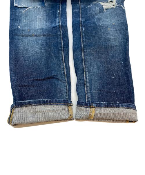 DSQUARED2（ディースクエアード）DSQUARED2 (ディースクエアード) Skater フロントBIGジップ デニムパンツ ブルー サイズ:SIZE 42の古着・服飾アイテム