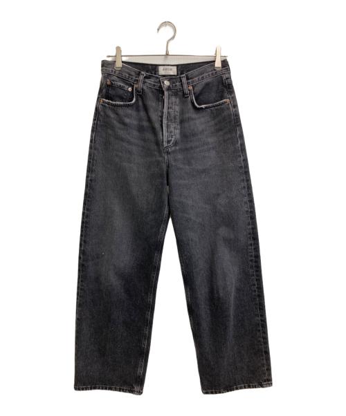 AGOLDE（エーゴールドイー）agolde (エーゴールドイー) デニムパンツ ブラック サイズ:24の古着・服飾アイテム