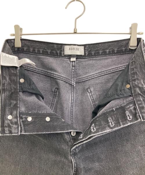 AGOLDE（エーゴールドイー）agolde (エーゴールドイー) デニムパンツ ブラック サイズ:24の古着・服飾アイテム