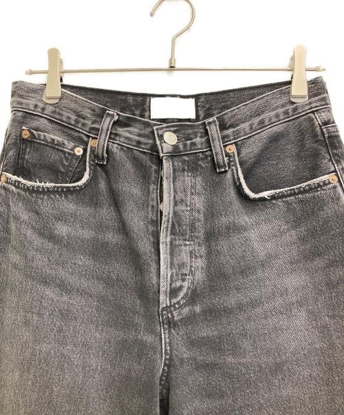 AGOLDE（エーゴールドイー）agolde (エーゴールドイー) デニムパンツ ブラック サイズ:24の古着・服飾アイテム