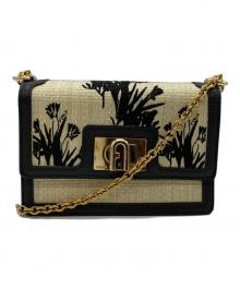 FURLA（フルラ）の古着「1927 ミニクロスボディーバッグ」｜ブラック×ベージュ