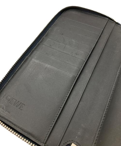LOEWE（ロエベ）LOEWE (ロエベ) パズルステッチロングウォレット ネイビーの古着・服飾アイテム