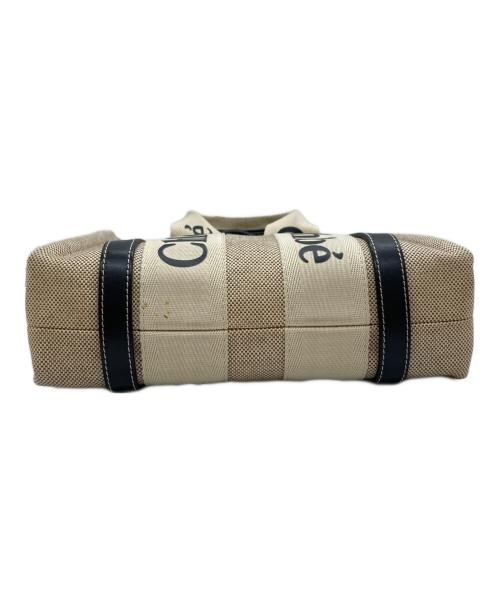 Chloe（クロエ）Chloe (クロエ) トートバッグ ベージュ×ブラックの古着・服飾アイテム