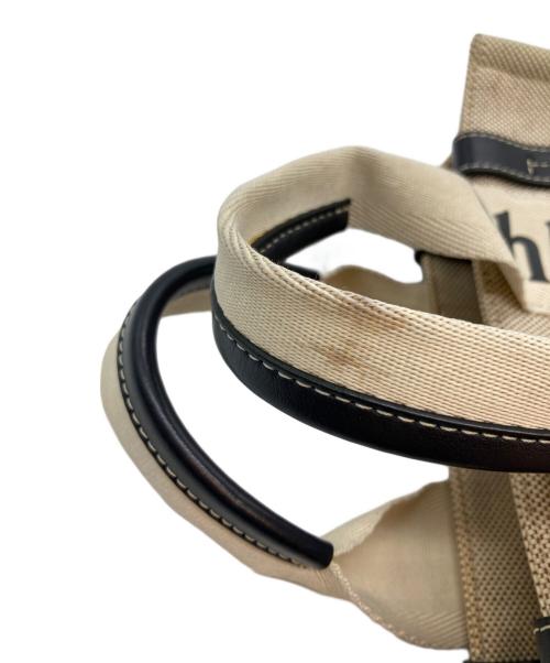 Chloe（クロエ）Chloe (クロエ) トートバッグ ベージュ×ブラックの古着・服飾アイテム