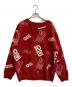 TENBOX（テンボックス）の古着「OG Logo Jacquard Sweater」｜レッド