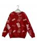 TENBOX（テンボックス）の古着「OG Logo Jacquard Sweater」｜レッド