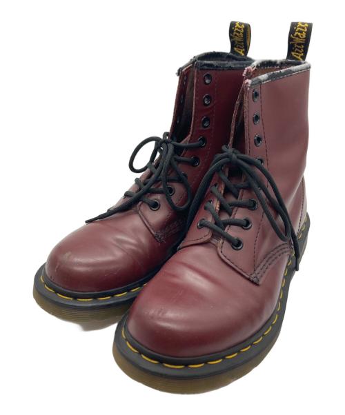 Dr.Martens（ドクターマーチン）Dr.Martens (ドクターマーチン) 8ホールブーツ レッド サイズ:24の古着・服飾アイテム
