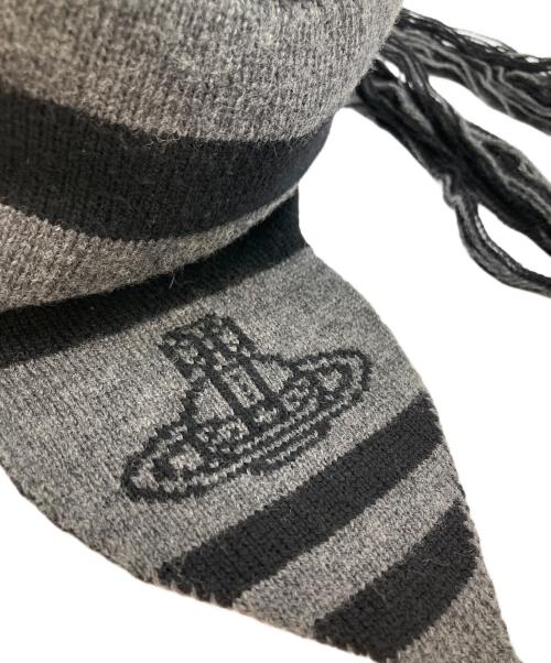Vivienne Westwood（ヴィヴィアンウエストウッド）Vivienne Westwood (ヴィヴィアンウエストウッド) ニット帽 グレーの古着・服飾アイテム