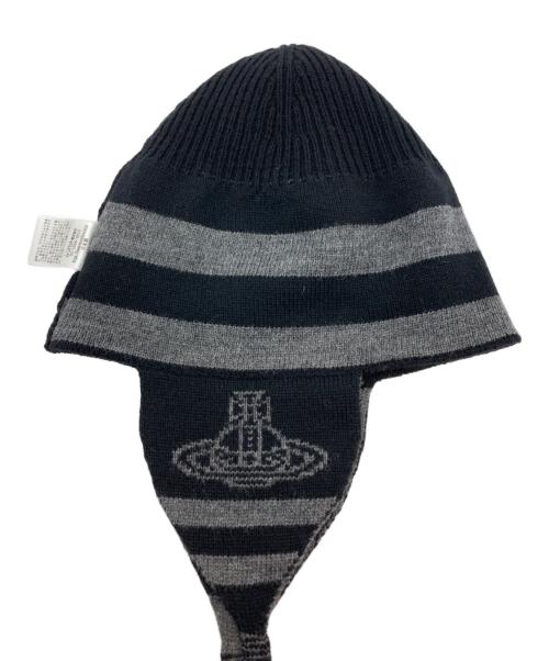 Vivienne Westwood（ヴィヴィアンウエストウッド）Vivienne Westwood (ヴィヴィアンウエストウッド) ニット帽 グレーの古着・服飾アイテム