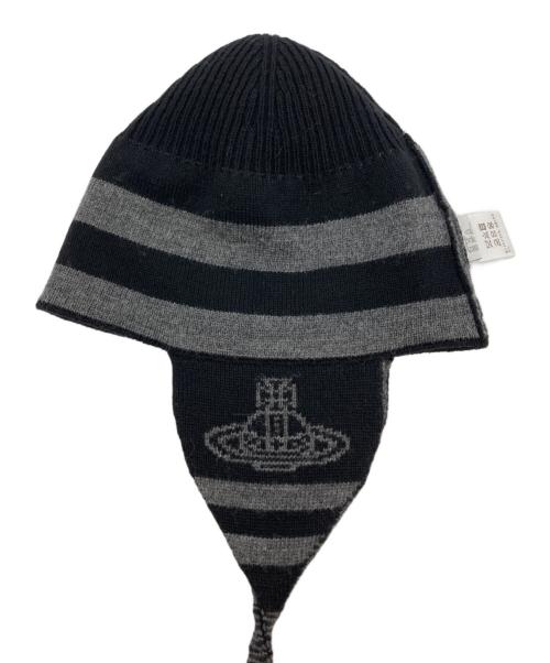 Vivienne Westwood（ヴィヴィアンウエストウッド）Vivienne Westwood (ヴィヴィアンウエストウッド) ニット帽 グレーの古着・服飾アイテム