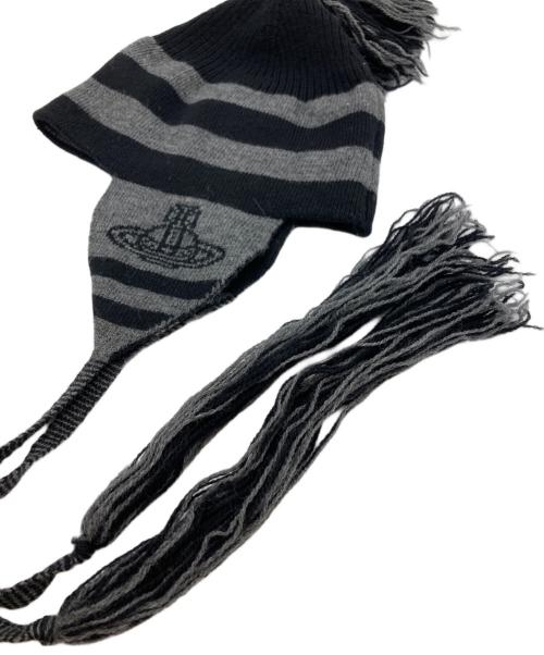 Vivienne Westwood（ヴィヴィアンウエストウッド）Vivienne Westwood (ヴィヴィアンウエストウッド) ニット帽 グレーの古着・服飾アイテム