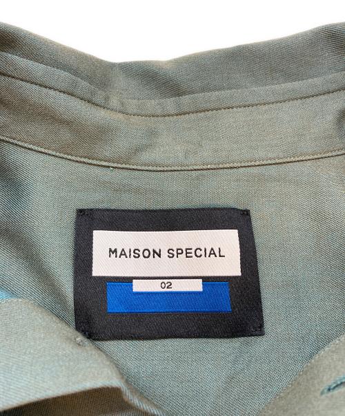 MAISON SPECIAL（メゾンスペシャル）MAISON SPECIAL (メゾンスペシャル) 半袖シャツ オリーブ サイズ:SIZE 2の古着・服飾アイテム