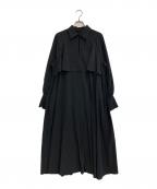 IENAイエナ）の古着「ドットサッシュワンピース」｜ブラック