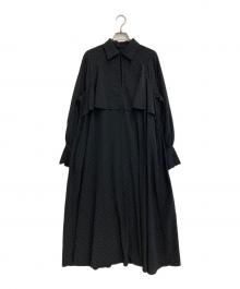 IENA（イエナ）の古着「ドットサッシュワンピース」｜ブラック