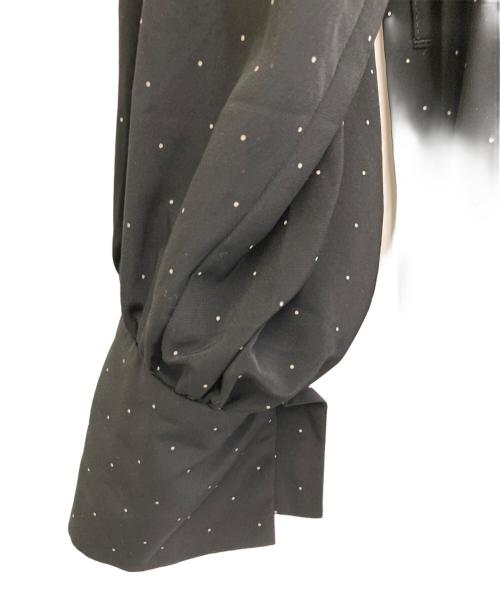 IENA（イエナ）IENA (イエナ) ドットサッシュワンピース ブラック サイズ:-の古着・服飾アイテム
