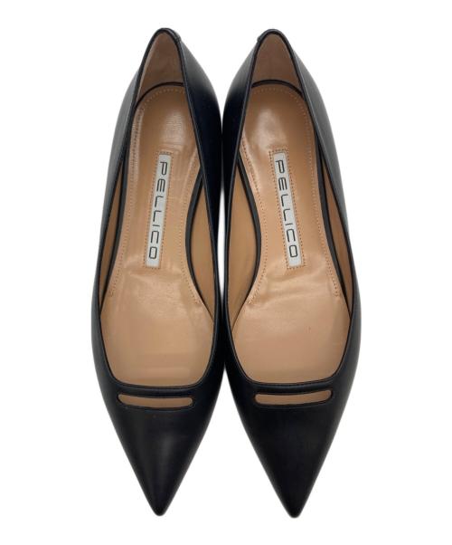 PELLICO（ペリーコ）PELLICO (ペリーコ) ANIMA 0020 フラットパンプス ブラック サイズ:23の古着・服飾アイテム