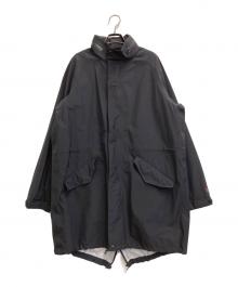 nano・universe×SIERRA DESIGNS（ナノ・ユニバース×シエラデザインズ）の古着「21SS フーデッドナイロンロングコート」｜ブラック
