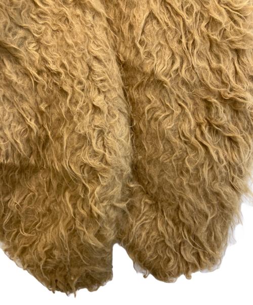 1er Arrondissement（プルミエ アロンディスモン）1er Arrondissement (プルミエ アロンディスモン) ウェーブ起毛ランタンスリーブカーディガン ブラウン サイズ:-の古着・服飾アイテム