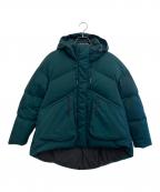 ENFOLDエンフォルド）の古着「19AW PEツイル Aラインショートダウンジャケット」｜グリーン