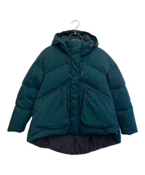 ENFOLD（エンフォルド）ENFOLD (エンフォルド) 19AW PEツイル Aラインショートダウンジャケット グリーン サイズ:SIZE S (36)の古着・服飾アイテム