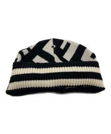 FENDI（フェンディ）の古着「ニット帽」｜ブラック×ホワイト
