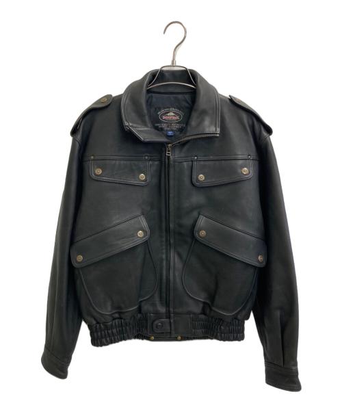 KUSHITANI（クシタニ）KUSHITANI (クシタニ) レザージャケット ブラック サイズ:SIZE Lの古着・服飾アイテム