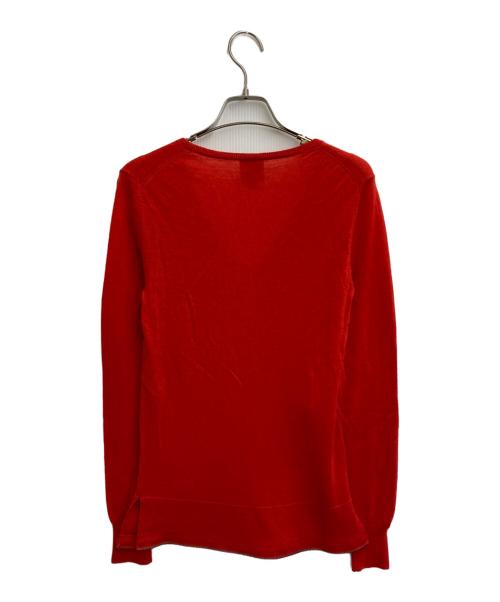 ALEXANDER McQUEEN（アレキサンダーマックイーン）ALEXANDER McQUEEN (アレキサンダーマックイーン) Vネックニット レッド サイズ:SIZE Sの古着・服飾アイテム