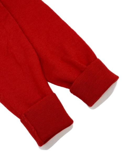 ALEXANDER McQUEEN（アレキサンダーマックイーン）ALEXANDER McQUEEN (アレキサンダーマックイーン) Vネックニット レッド サイズ:SIZE Sの古着・服飾アイテム