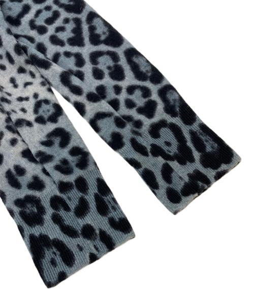 DOLCE & GABBANA（ドルチェ＆ガッバーナ）DOLCE & GABBANA (ドルチェ＆ガッバーナ) レオパード柄カーディガン グレー×ブラック サイズ:不明の古着・服飾アイテム