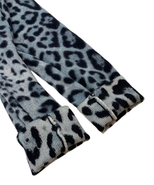 DOLCE & GABBANA（ドルチェ＆ガッバーナ）DOLCE & GABBANA (ドルチェ＆ガッバーナ) レオパード柄カーディガン グレー×ブラック サイズ:不明の古着・服飾アイテム