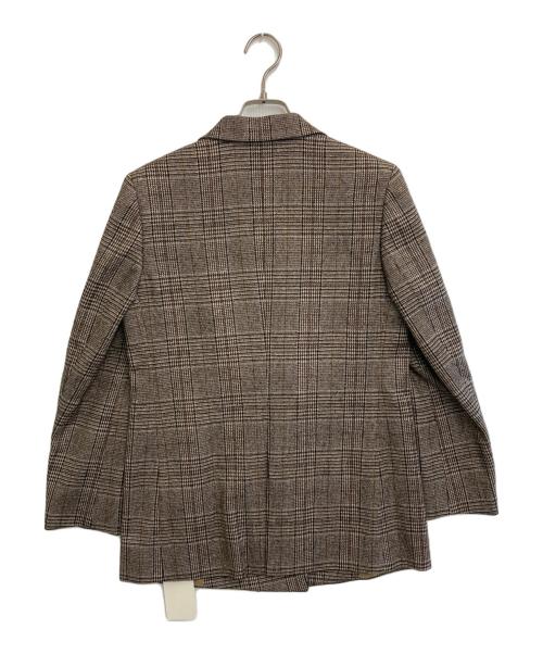 TOMORROW LAND（トゥモローランド）TOMORROW LAND (トゥモローランド) 21AWシックグレンチェック ダブルブレストジャケット ブラウン サイズ:M 未使用品の古着・服飾アイテム