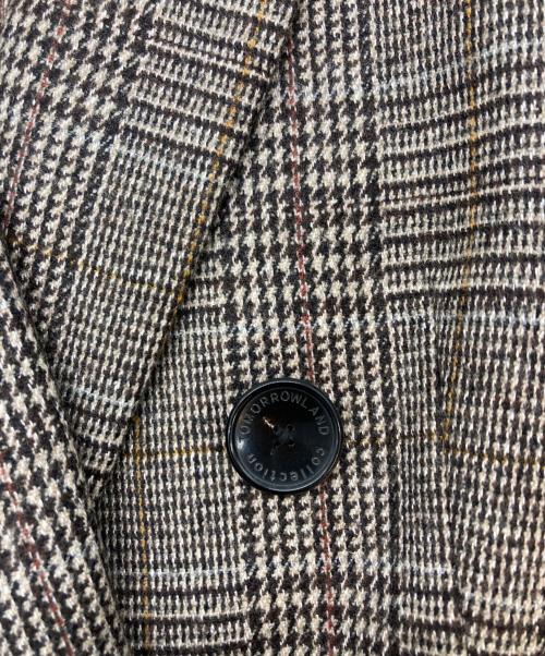 TOMORROW LAND（トゥモローランド）TOMORROW LAND (トゥモローランド) 21AWシックグレンチェック ダブルブレストジャケット ブラウン サイズ:M 未使用品の古着・服飾アイテム