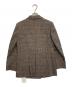 TOMORROW LAND (トゥモローランド) 21AWシックグレンチェック ダブルブレストジャケット ブラウン サイズ:M 未使用品：12000円