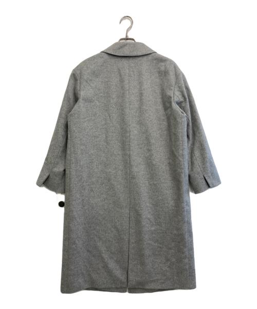 23区（ニジュウサンク）23区 (ニジュウサンク) 23AWウールカシミヤビーバーチェスターコート グレー サイズ:34 未使用品の古着・服飾アイテム