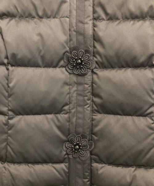 Super Beauty（スーパービューティ）Super Beauty (スーパービューティ) お花ダウンジャケット ブラック サイズ:42の古着・服飾アイテム