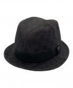 GUCCIグッチ）の古着「GG柄ハット」｜ブラウン