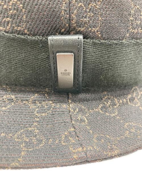 GUCCI（グッチ）GUCCI (グッチ) GG柄ハット ブラウンの古着・服飾アイテム