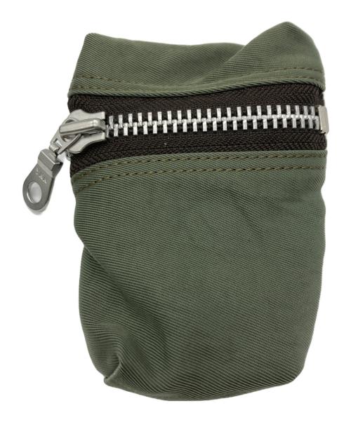 Y's（ワイズ）Y's (ワイズ) VINTAGE NYLON TWILL DEFORMED POUCH グリーンの古着・服飾アイテム
